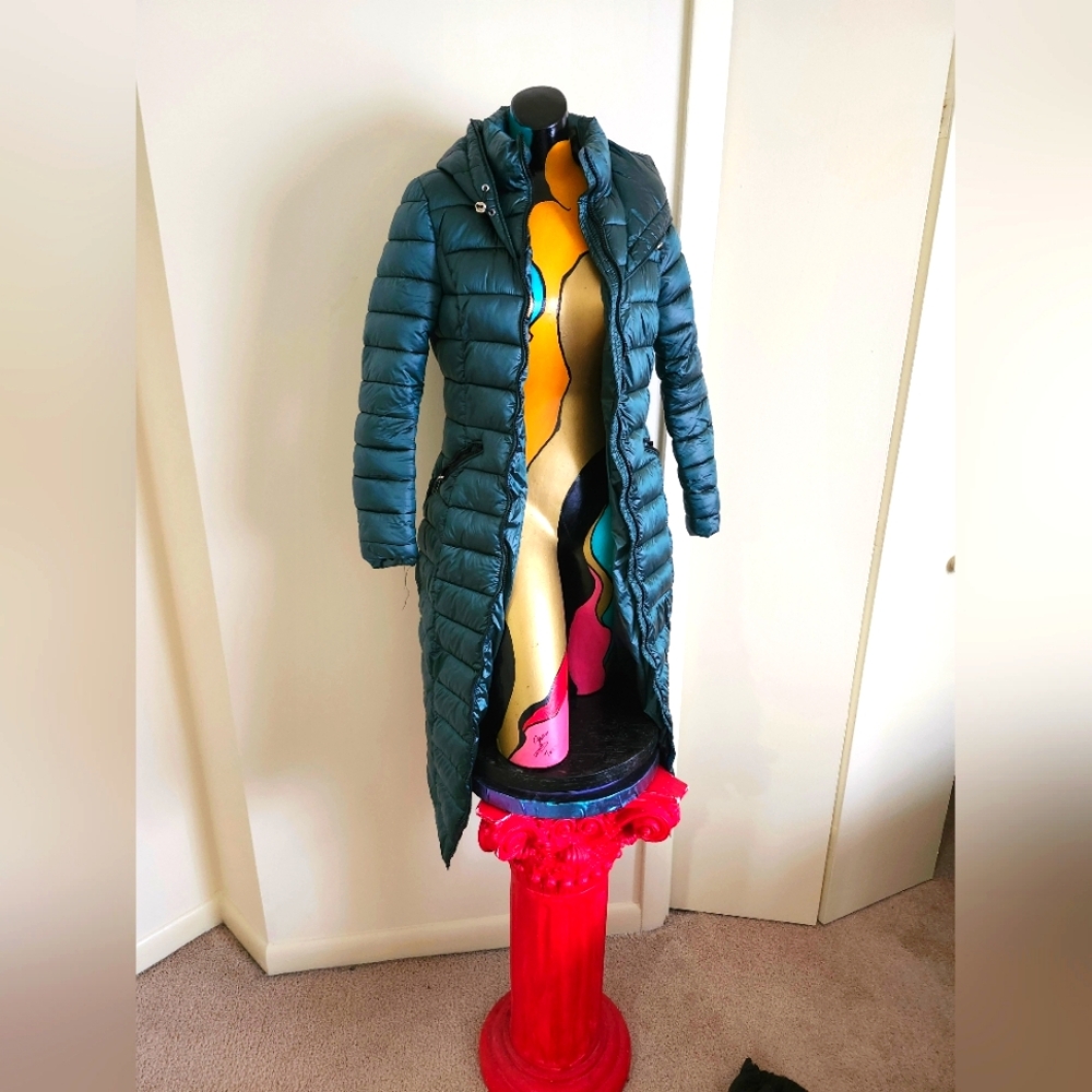 B. Coature Emerald Metallic Winter Coat